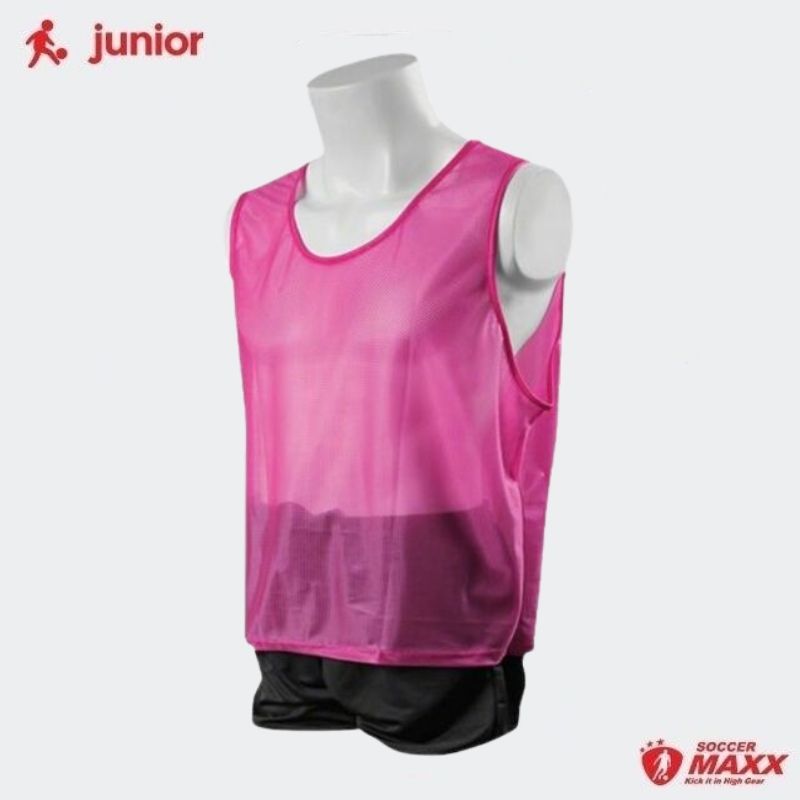 KwikGoal Deluxe Scrimmage Vest Youth Hi-Vis Pink