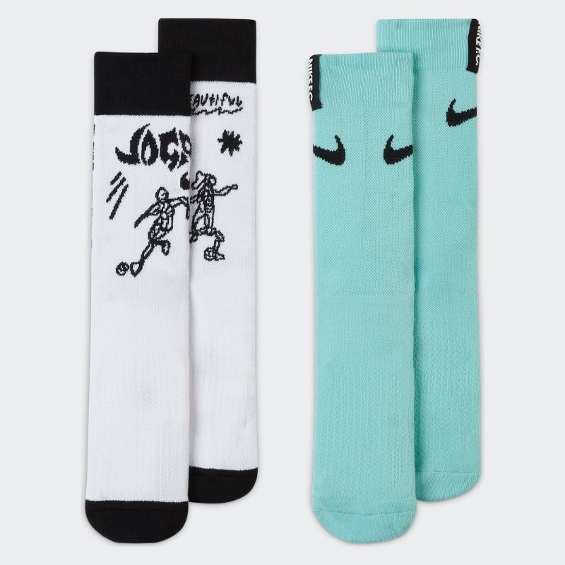 Nike FC SNKR Sox Essential Crew Socks (2 pair)