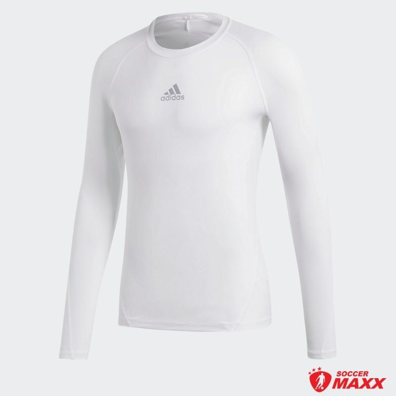 adidas Alphaskin Sport Long-Sleeve Top - White