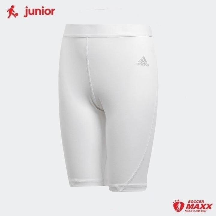 Adidas Alphaskin Youth Compression Shorts - White