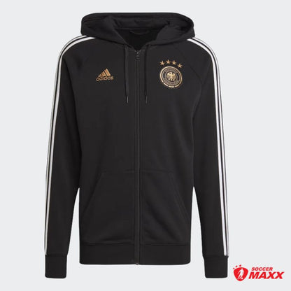 adidas DFB Germany Men's DNA Full-Zip Hoodie - Black