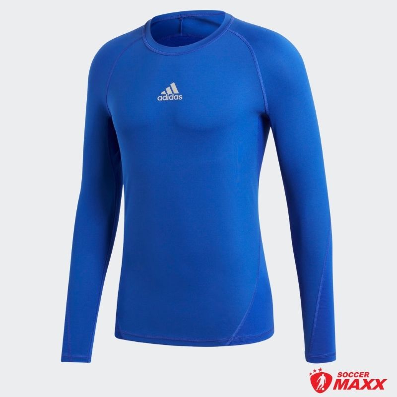 adidas Alphaskin Sport Long-Sleeve Top - Bold Blue